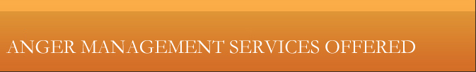 anger management services offered