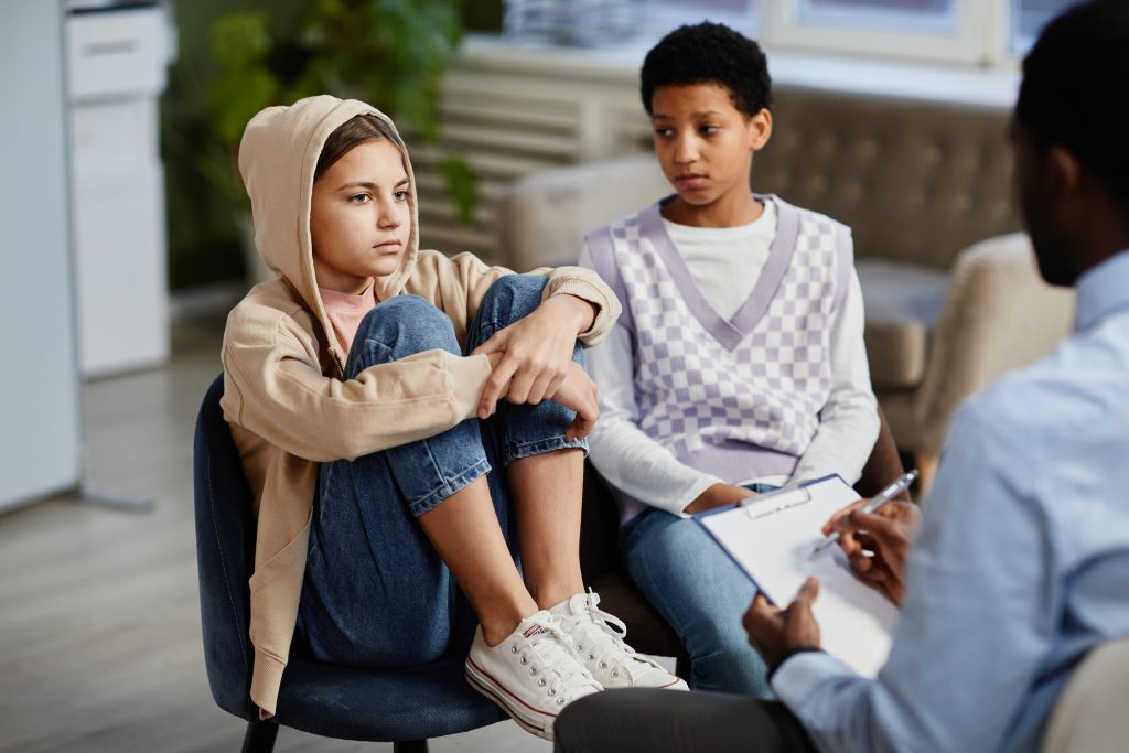 Girls in Therapy Session